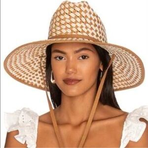 Lele Sadoughi Women's Checkered Straw Hat